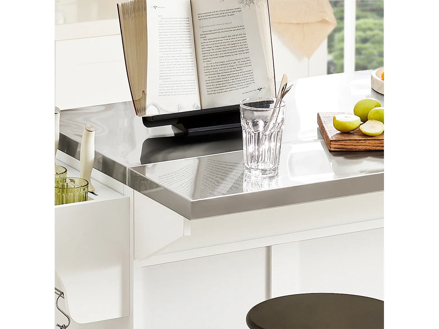 Desserte Sur Roulettes - Plans De Travail Rabattables En Acier Inox, Fkw41-st