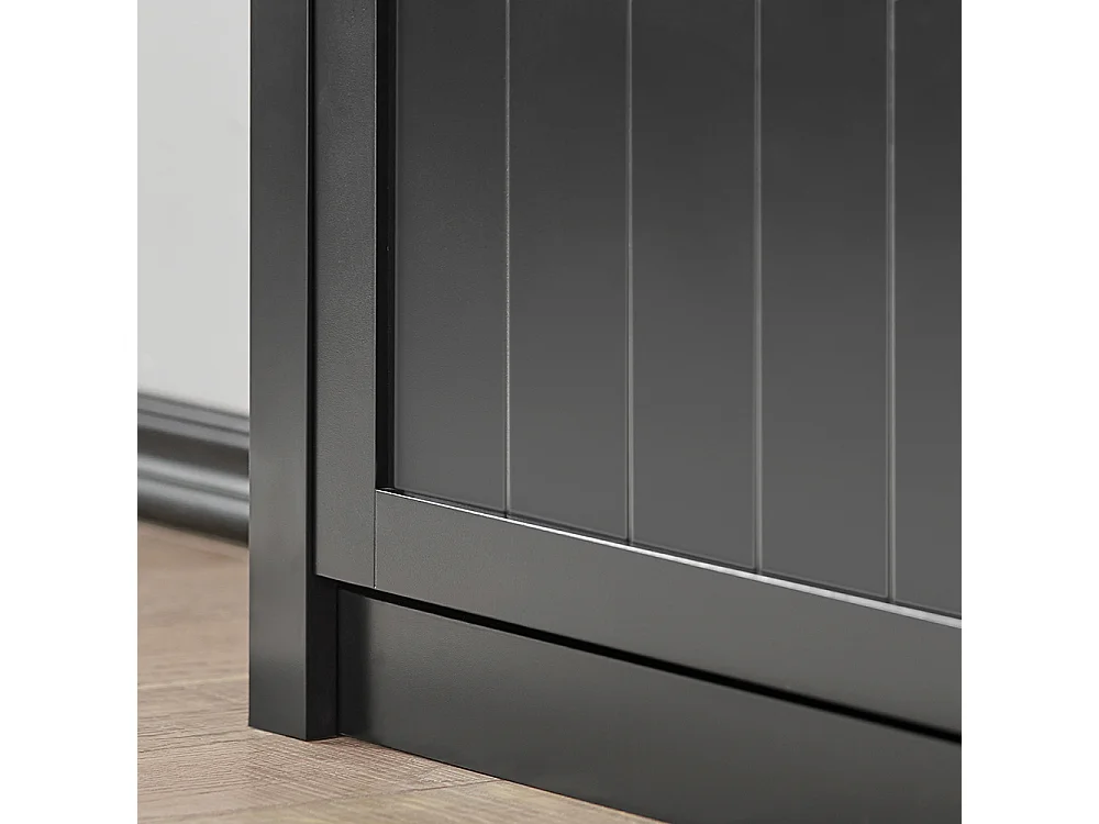 Schuhschrank FSR87-SCH 80 x 110 x 24 cm Schwarz