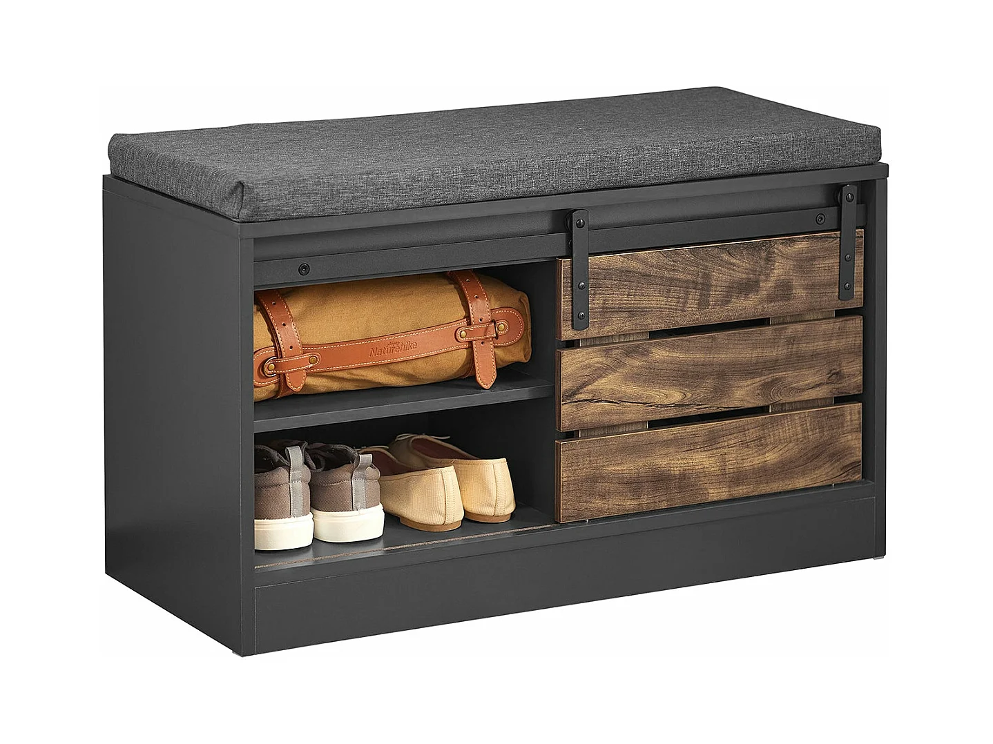 Banc À Chaussures Avec Porte Coulissante, Fsr120-hg