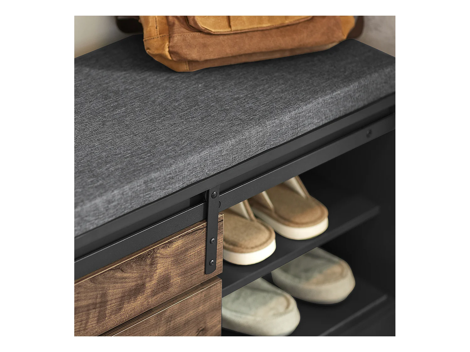 Ławka na buty z drzwiami przesuwnymi FSR120-HG