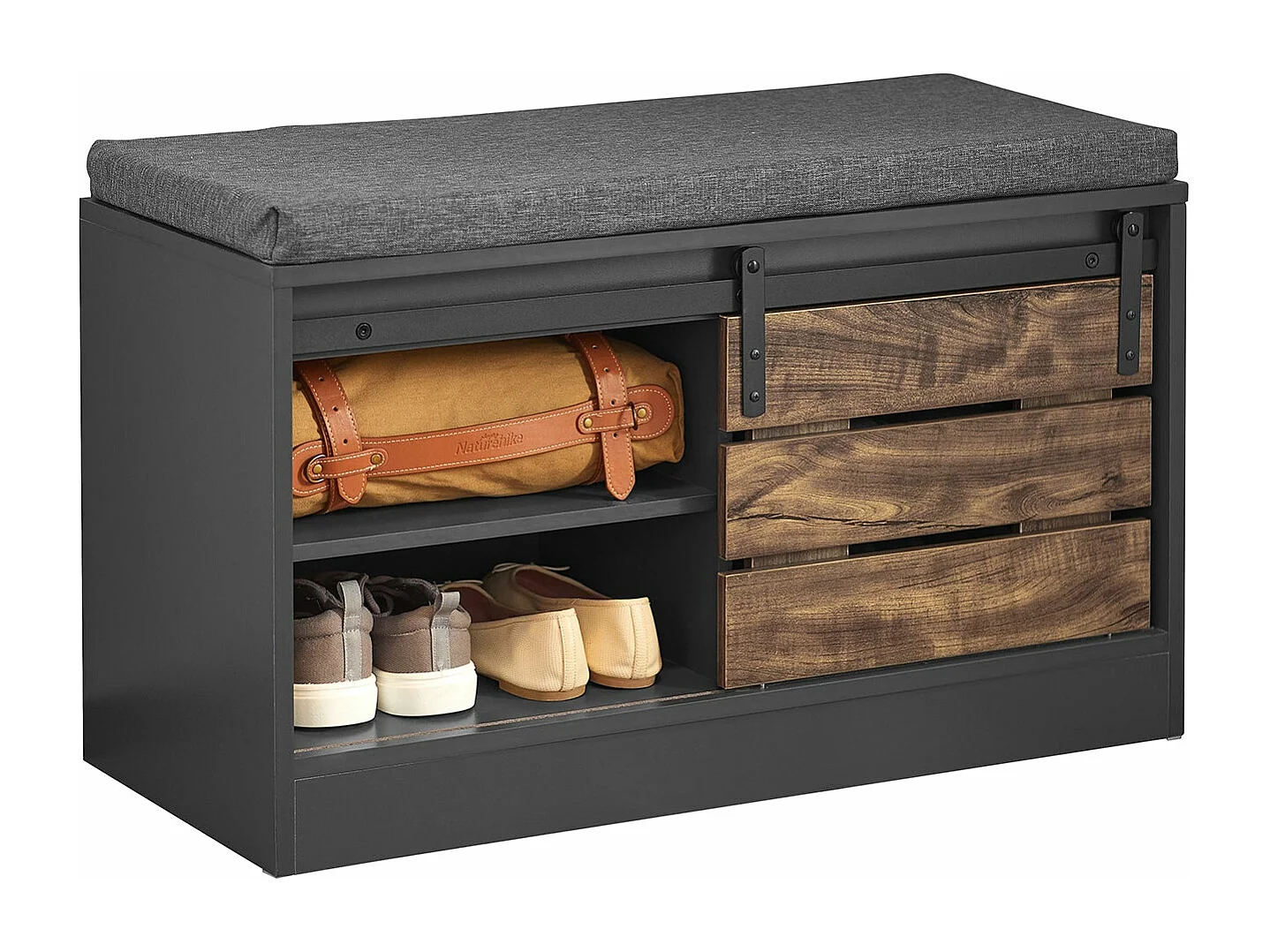 Banc À Chaussures Avec Porte Coulissante, Fsr120-hg