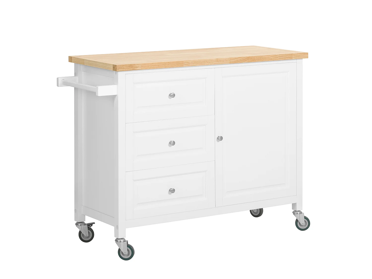 Kücheninsel FKW106-WN 120 x 92 x 45 cm Weiß