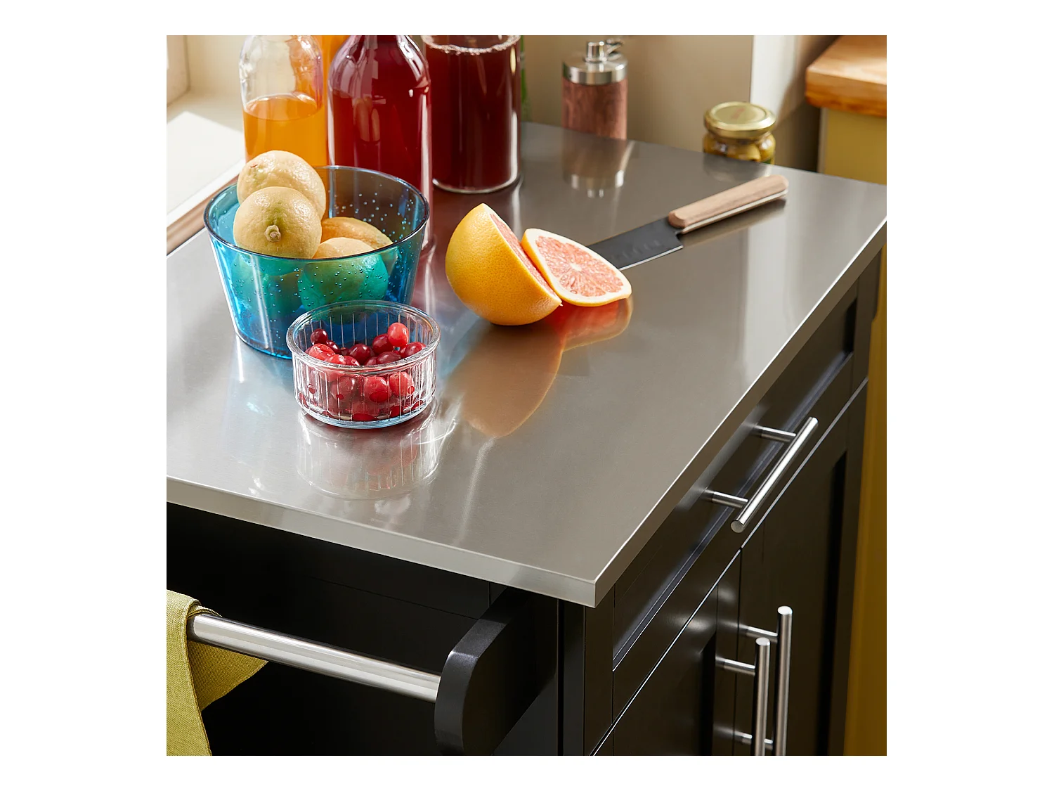 Wózek kuchenny ze stalowym blatem FKW110-SCH