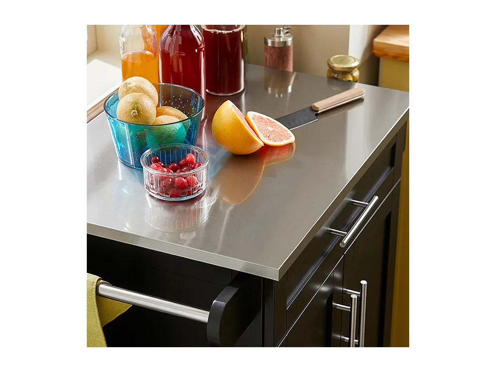 Wózek kuchenny ze stalowym blatem FKW110-SCH