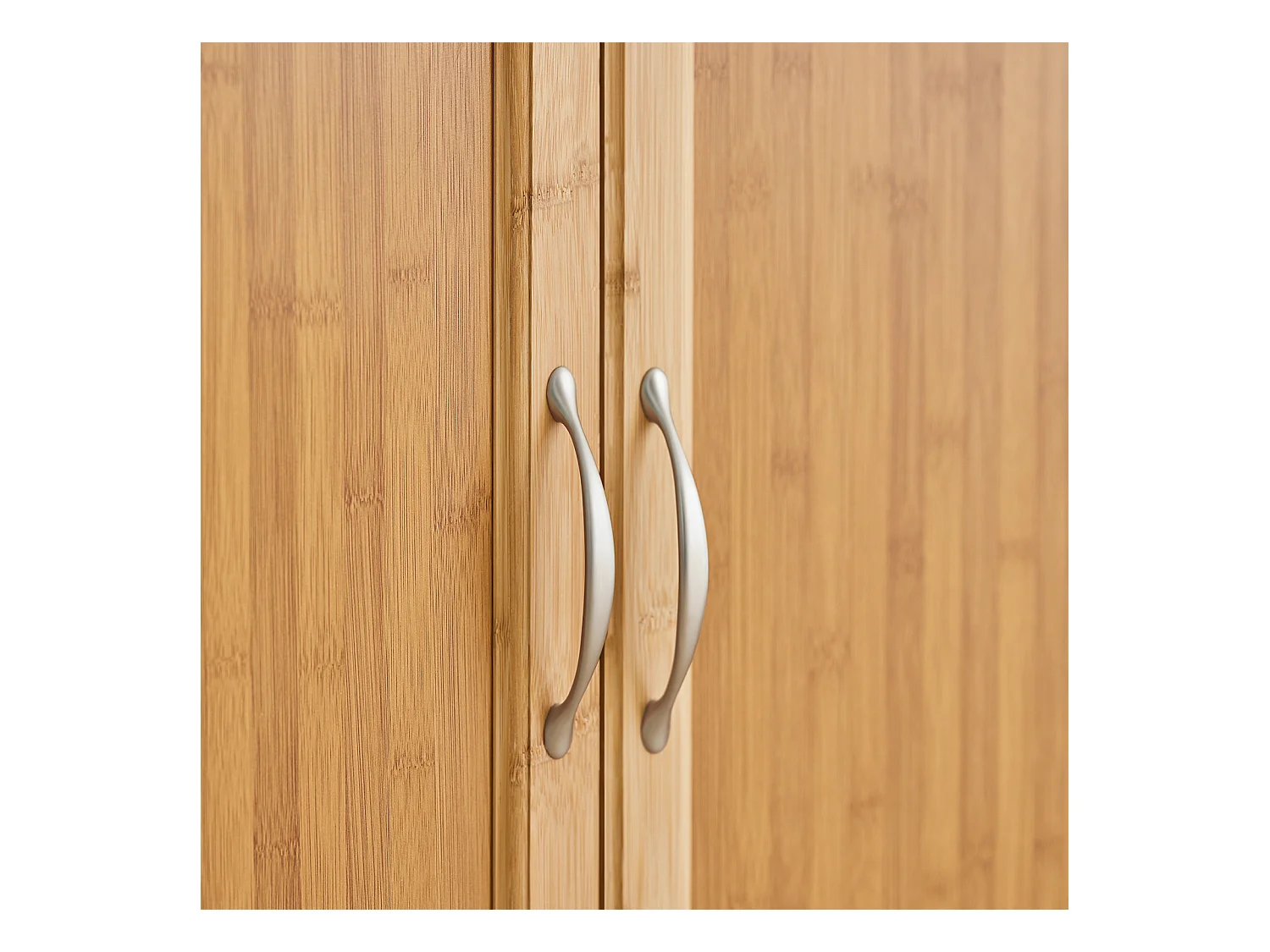 Bambusowy wózek kuchenny z blatem stali FKW13-N