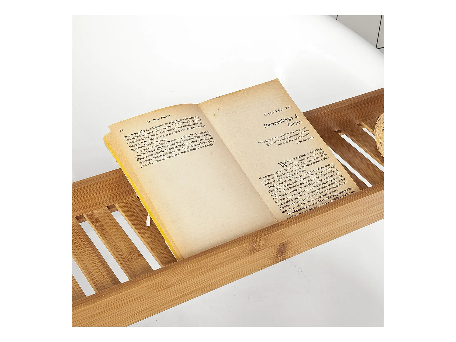 Pont De Baignoire En Bambou Porte Savon Et Gel Douche Serviteur De Baignoire, Frg212-n