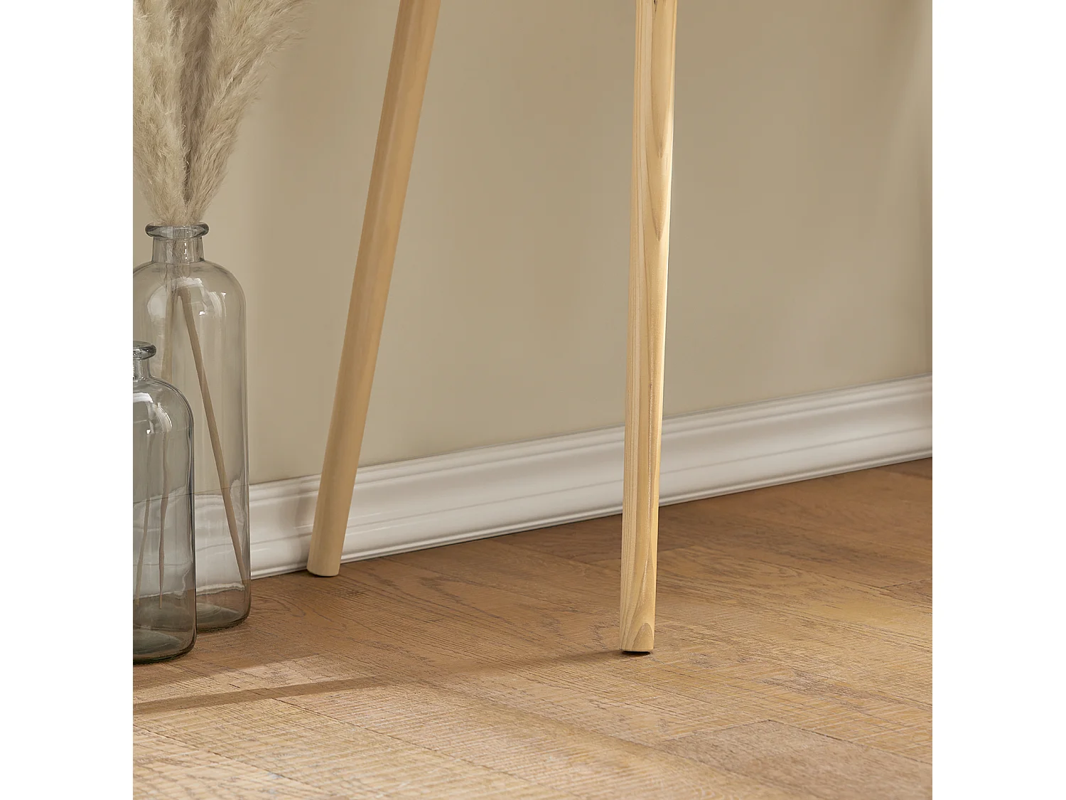 SoBuy Scrivania,Porta PC,Tavolo per Computer,con due cassetti,bianco,FWT40-WN