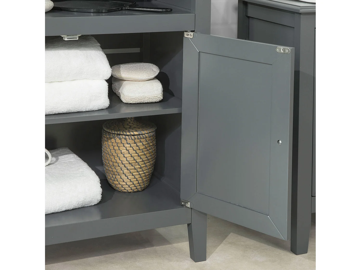 Meuble Bas De Salle De Bain Armoire Toilette Buffet Commode, Frg204-dg