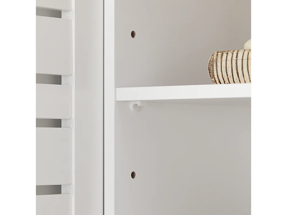 SoBuy BZR40-W wastafelmeubel 2-laags 2-deurs wastafelmeubel badkamermeubel