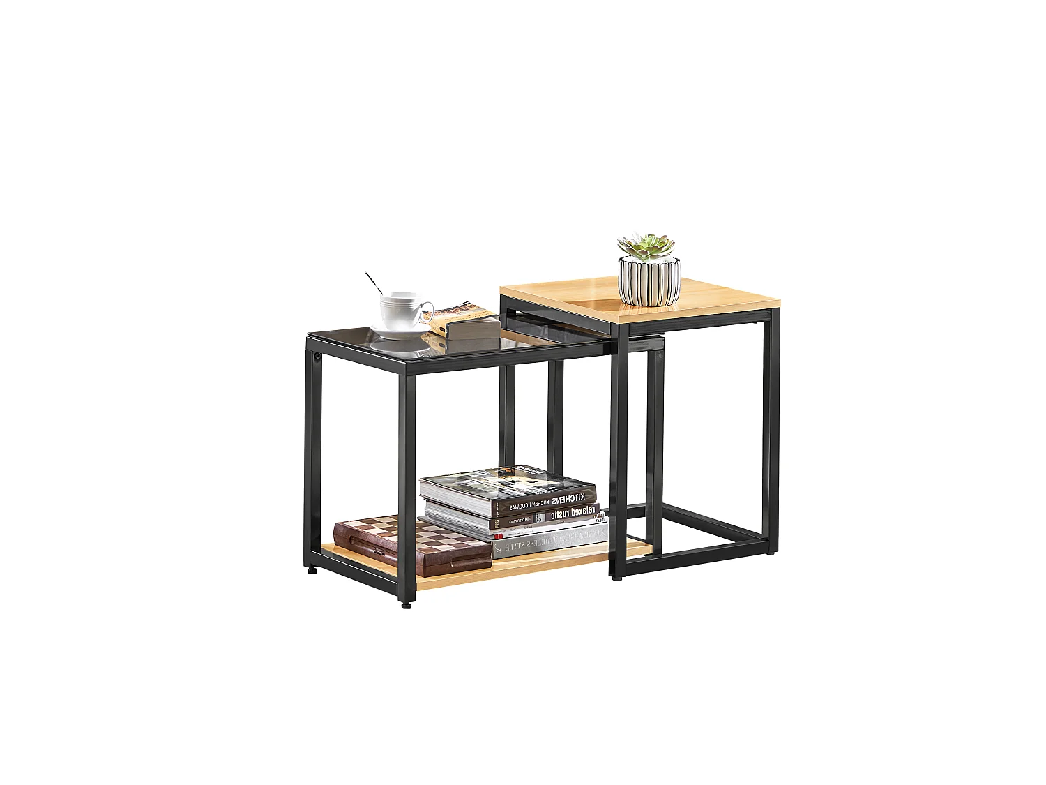 Tables Basses Gigognes - Set De 2, Fbt35-sch