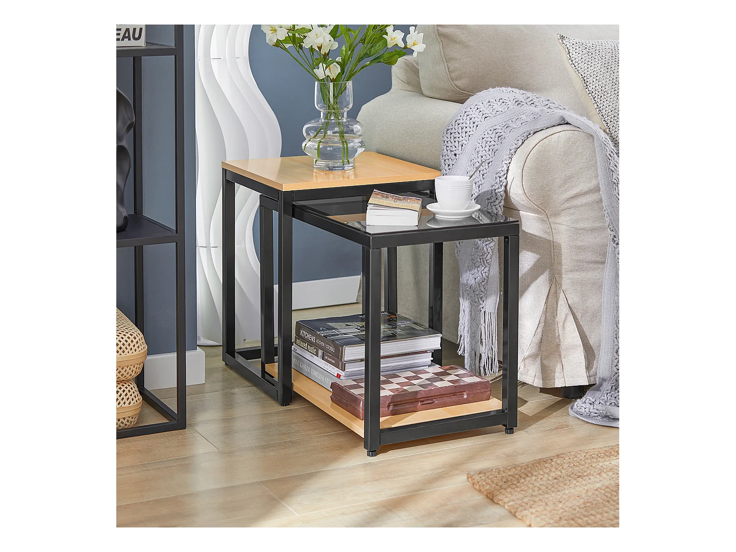 Tables Basses Gigognes - Set De 2, Fbt35-sch