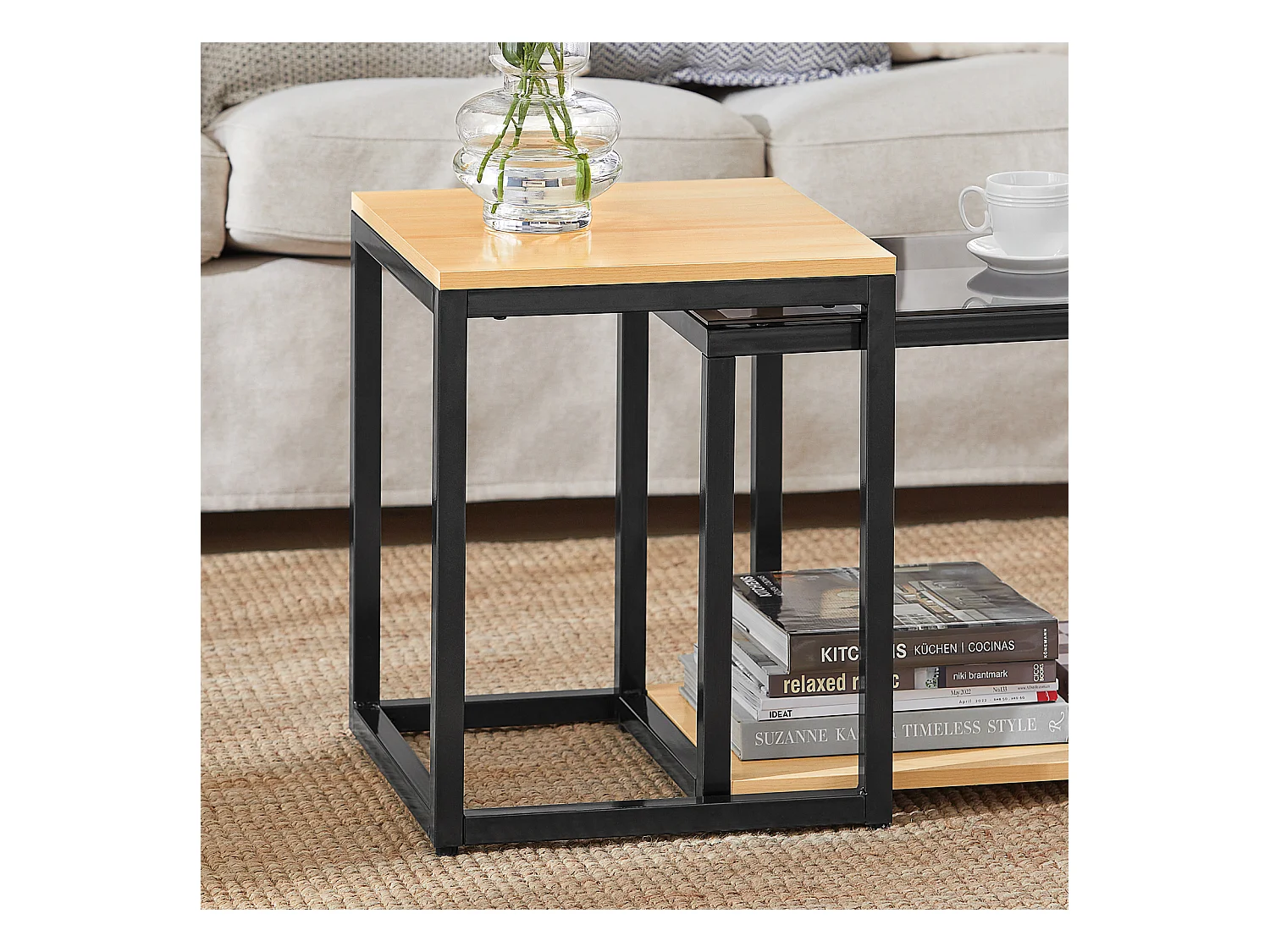 Tables Basses Gigognes - Set De 2, Fbt35-sch