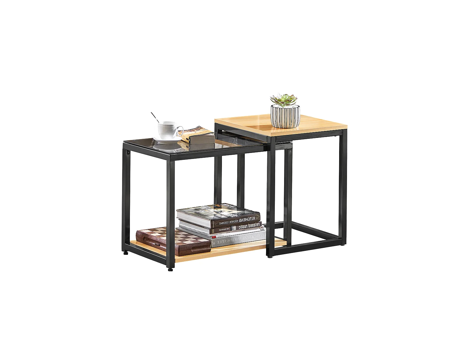 Tables Basses Gigognes - Set De 2, Fbt35-sch