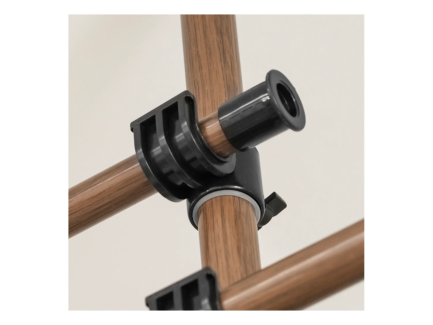 SoBuy Cabina Armadio Guardaroba componibile, Altezza e Lunghezza Regolabile Altezza :200-270 cm Marrone KLS04-BR