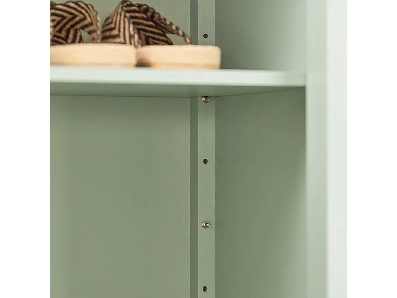 Meuble D'entrée, Meuble De Rangement, Armoire À Chaussures, Armoire Latérale, Buffet Vert, Fsb72-gr