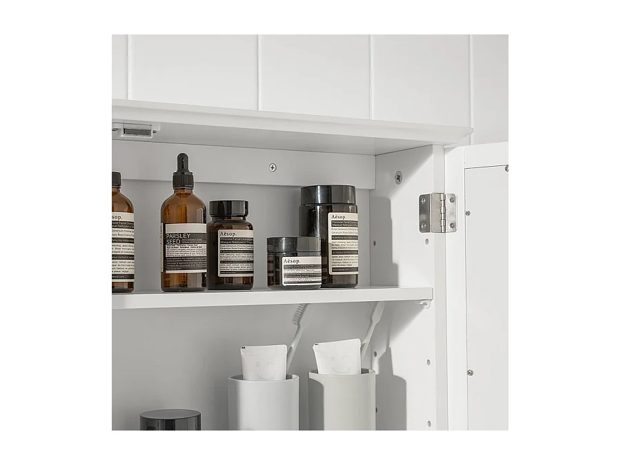 Szafka wisząca z lustrem łazienkowa BZR55-W