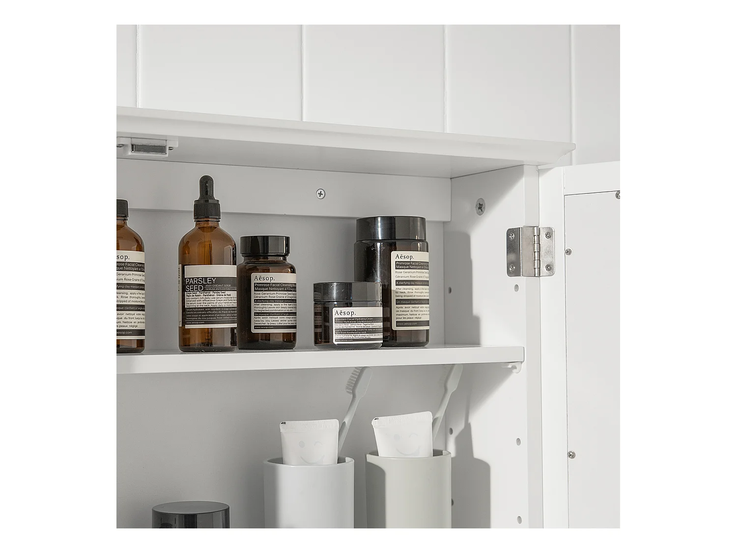 Szafka wisząca z lustrem łazienkowa BZR55-W