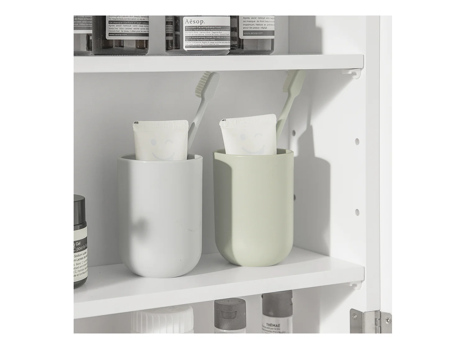 Szafka wisząca z lustrem łazienkowa BZR55-W