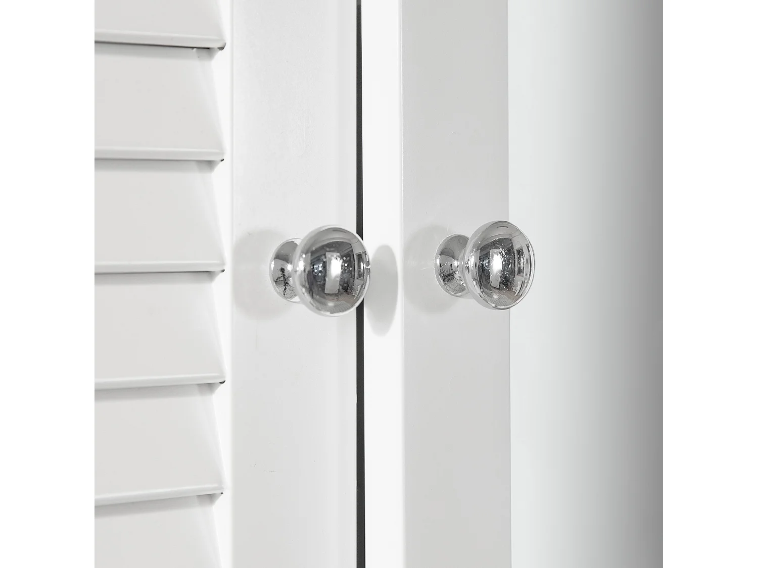 SoBuy Armário de banheiro com espelho, armário de cozinha, Armário de cozinha suspenso BZR55-W