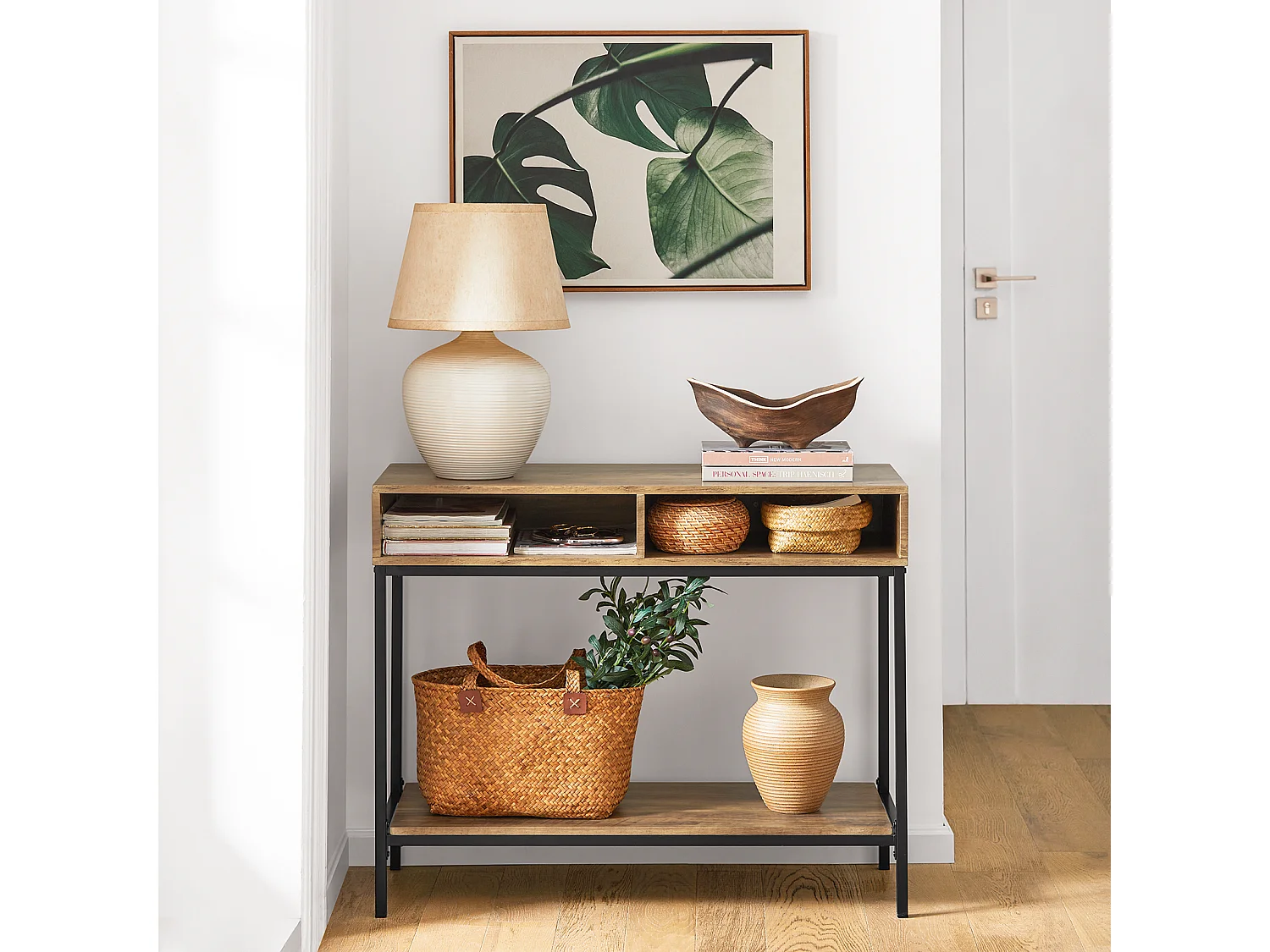 Table Console Table D’entrée Bout De Canapé Table D'appoint Buffet 100x40x80 Cm, Fsb41-f