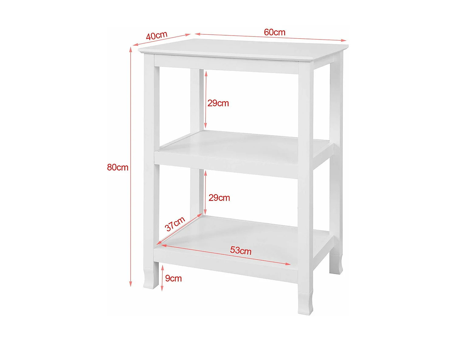 Table Console Table De Présentation Bout De Canapé, Fsb18-w