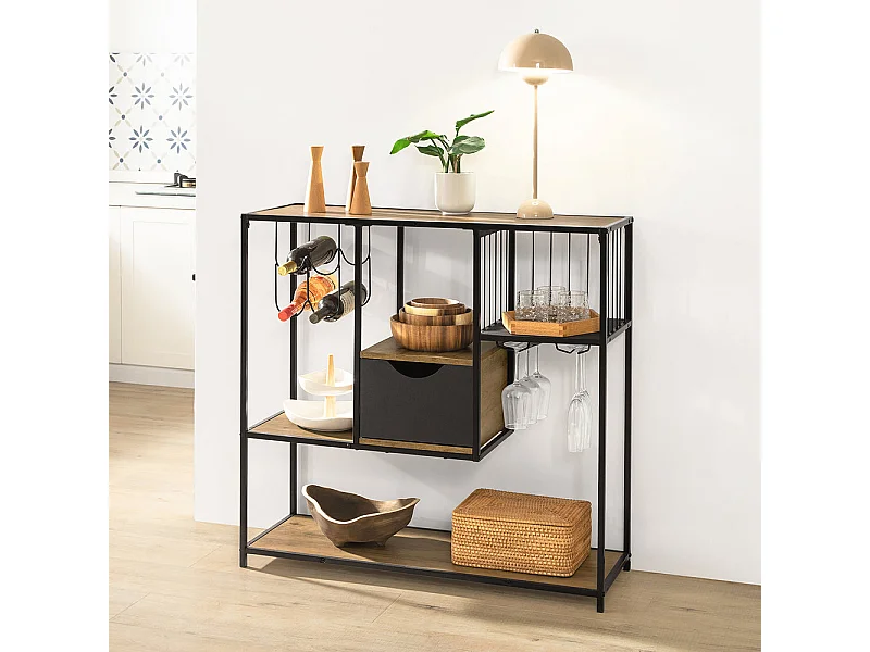 Stół konsolowy z półkami FSB56-F