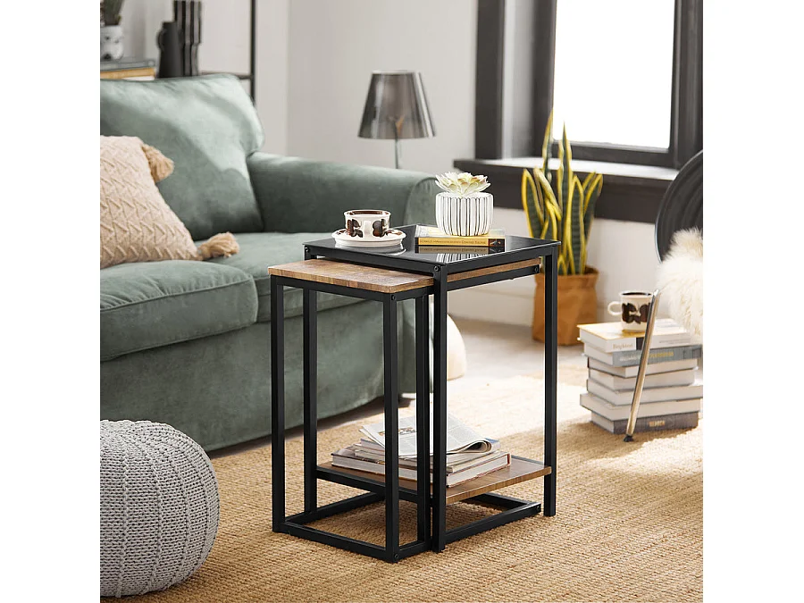 Satztisch FBT99-F 40 x 60 x 40 cm Braun