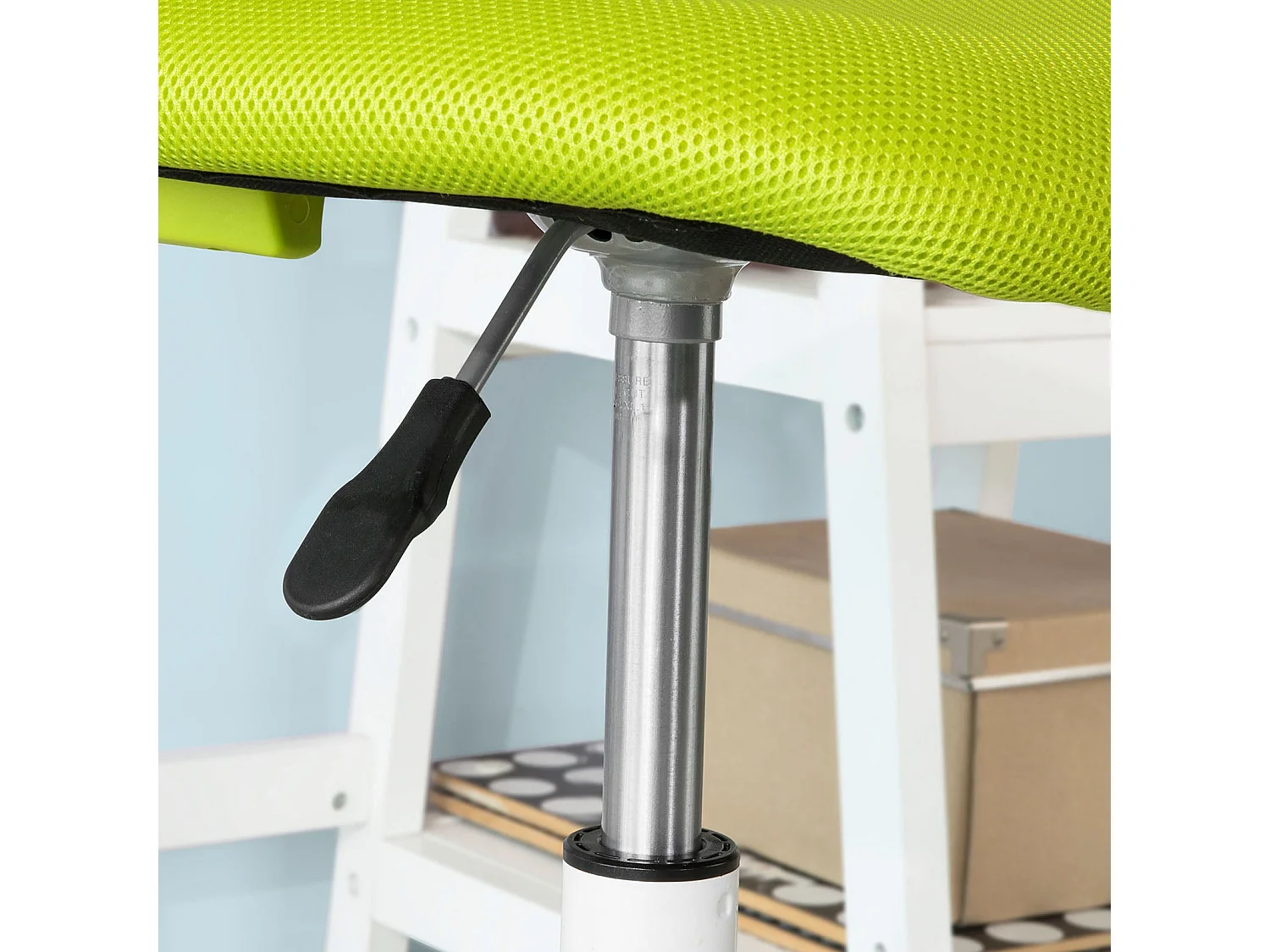 SoBuy Sedia girevoli per scrivania Sedia cameretta Altezza 46-58cm Verde FST64-GR