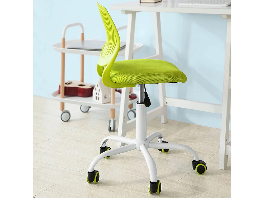 Chaise De Bureau Ergonomique Fauteuil Pivotant Chaisepour Ordinateur Hauteur Réglable Bleu, Fst64-gr