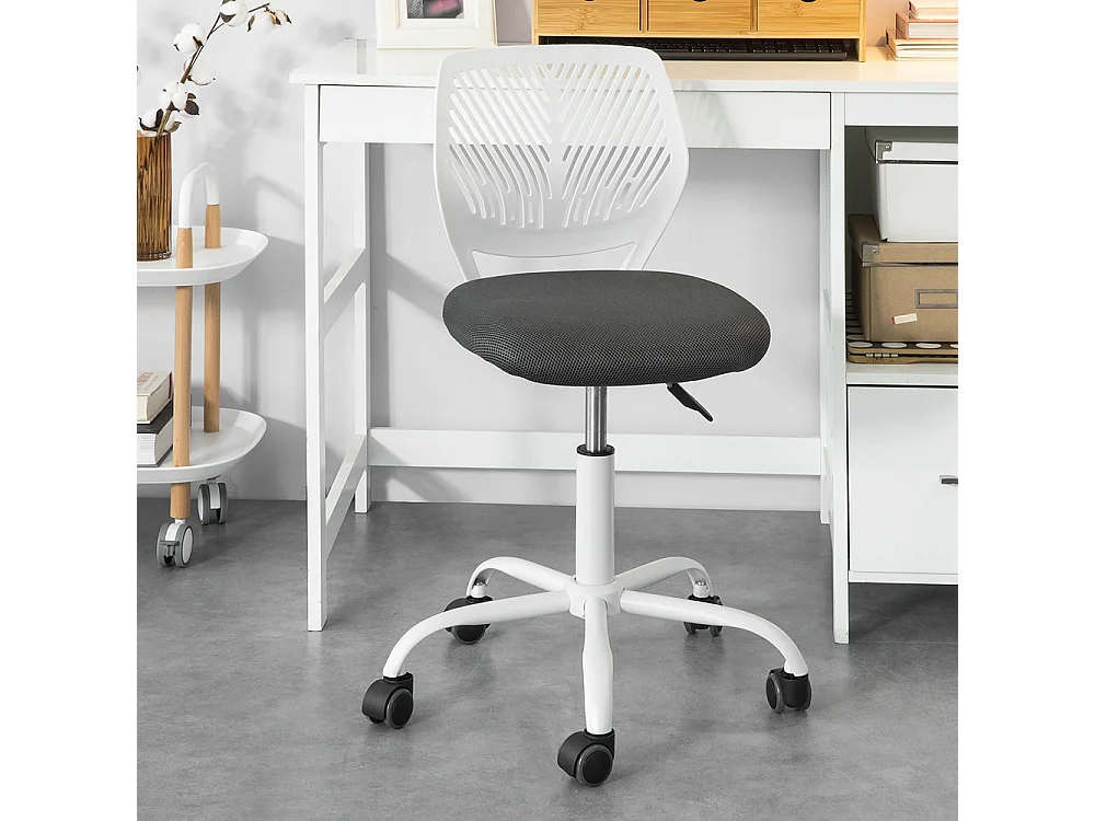 Chaise De Bureau Ergonomique Fauteuil Pivotant Chaisepour Ordinateur Hauteur Réglable Bleu, Fst64-w