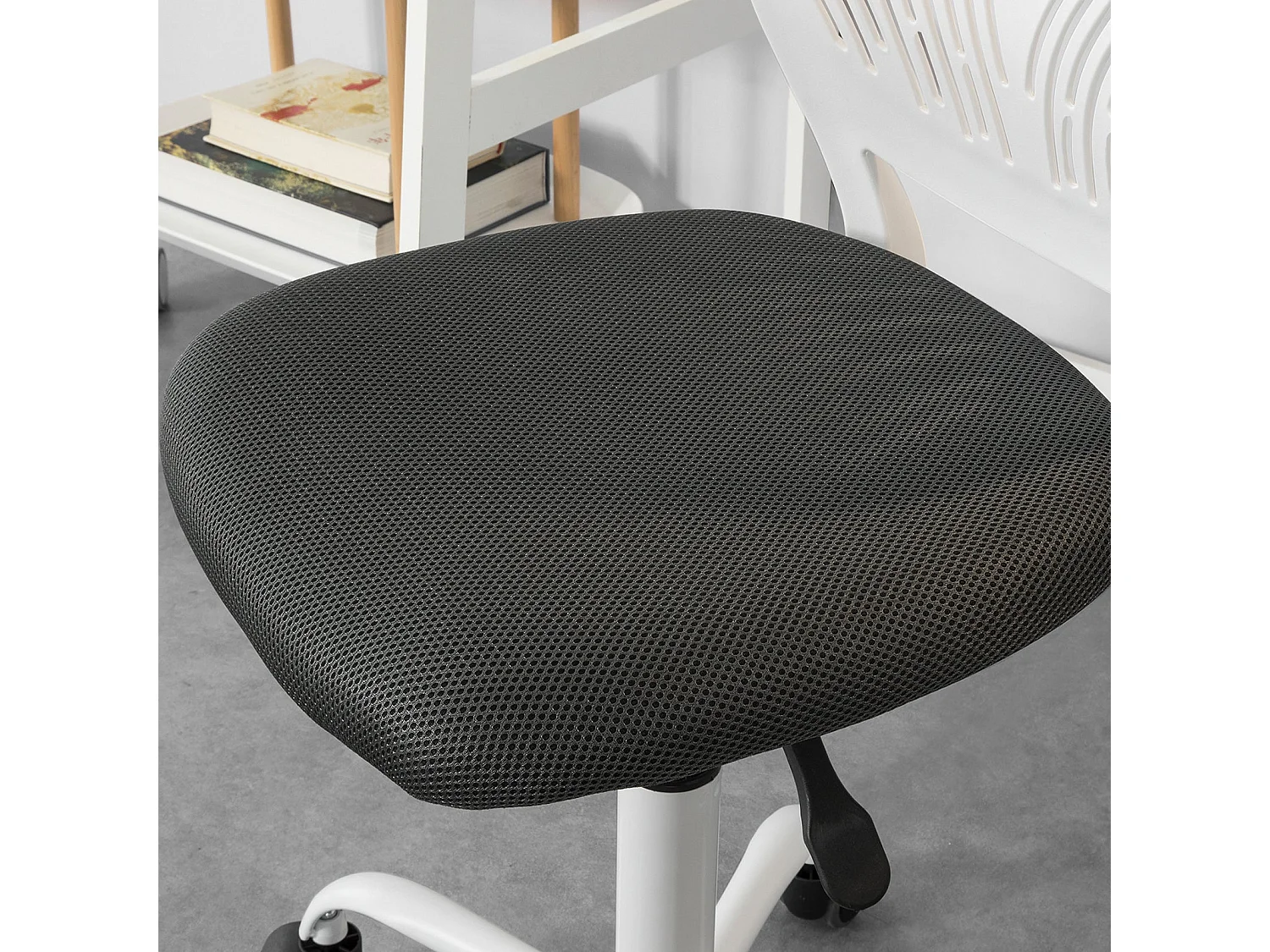 SoBuy FST64-W Ergonomische Bureaustoel kinderdraaistoel Draaistoel