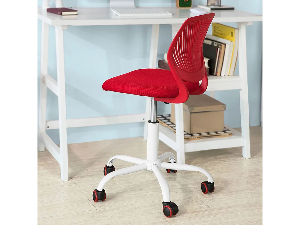 Chaise De Bureau Ergonomique Fauteuil Pivotant Chaisepour Ordinateur Hauteur Réglable Bleu, Fst64-r