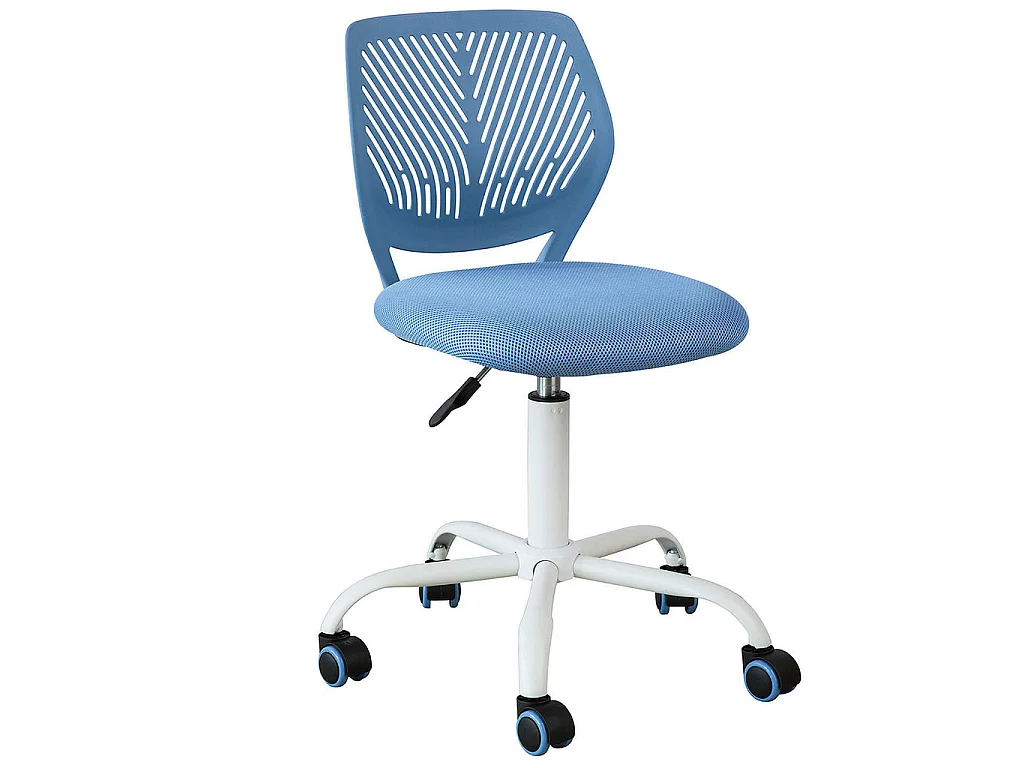 Chaise De Bureau Ergonomique Fauteuil Pivotant Chaisepour Ordinateur Hauteur Réglable Bleu, Fst64-bl