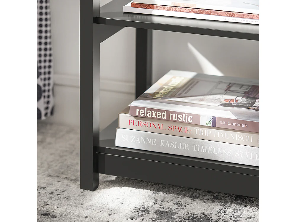 SoBuy FBT46-Sch Bijzettafel Nachtkastje Salontafel Voor de slaapkamer in Zwar