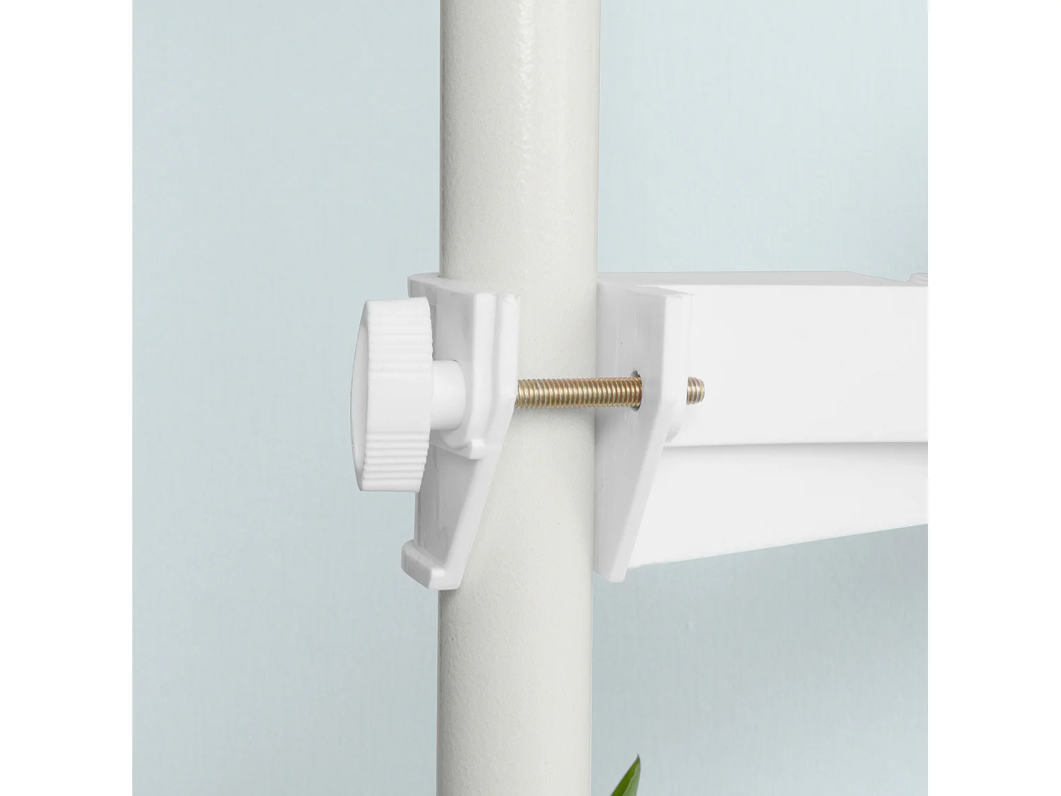 SoBuy KLS09-W telescopische metalen bloempot houder plank plantenhouder telescopische steel display plantenhouder