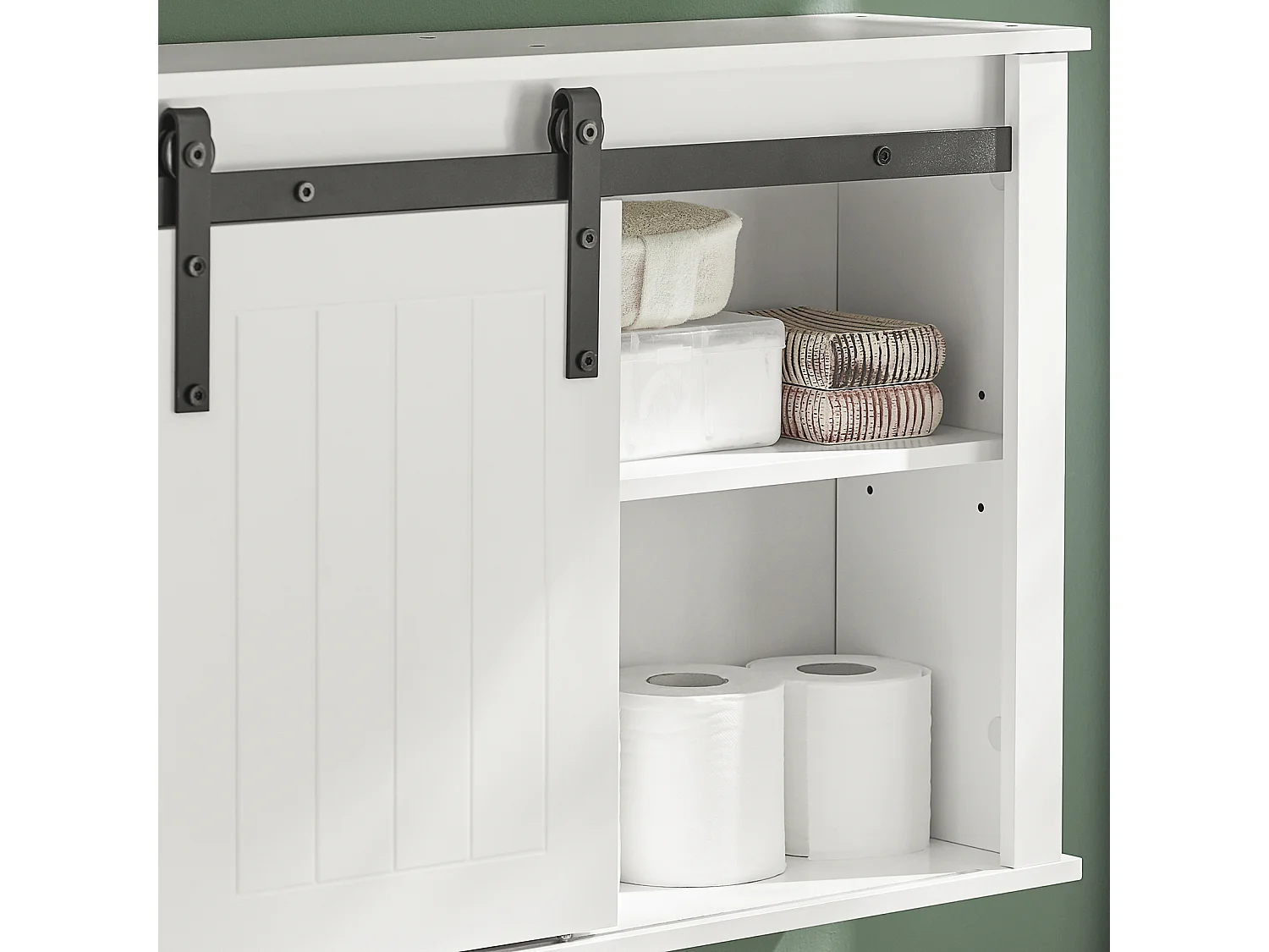 Armoire Murale Salle De Bain Placard Toilette Suspendu Placard De Rangement 68x20x48 Cm, BZr71-w