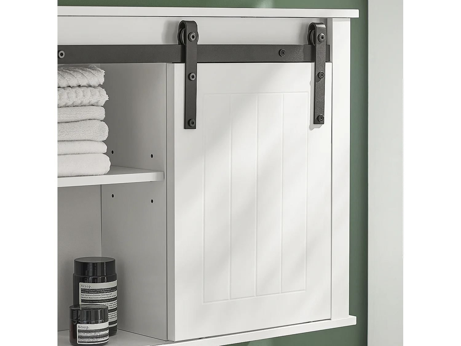 Armoire Murale Salle De Bain Placard Toilette Suspendu Placard De Rangement 68x20x48 Cm, BZr71-w