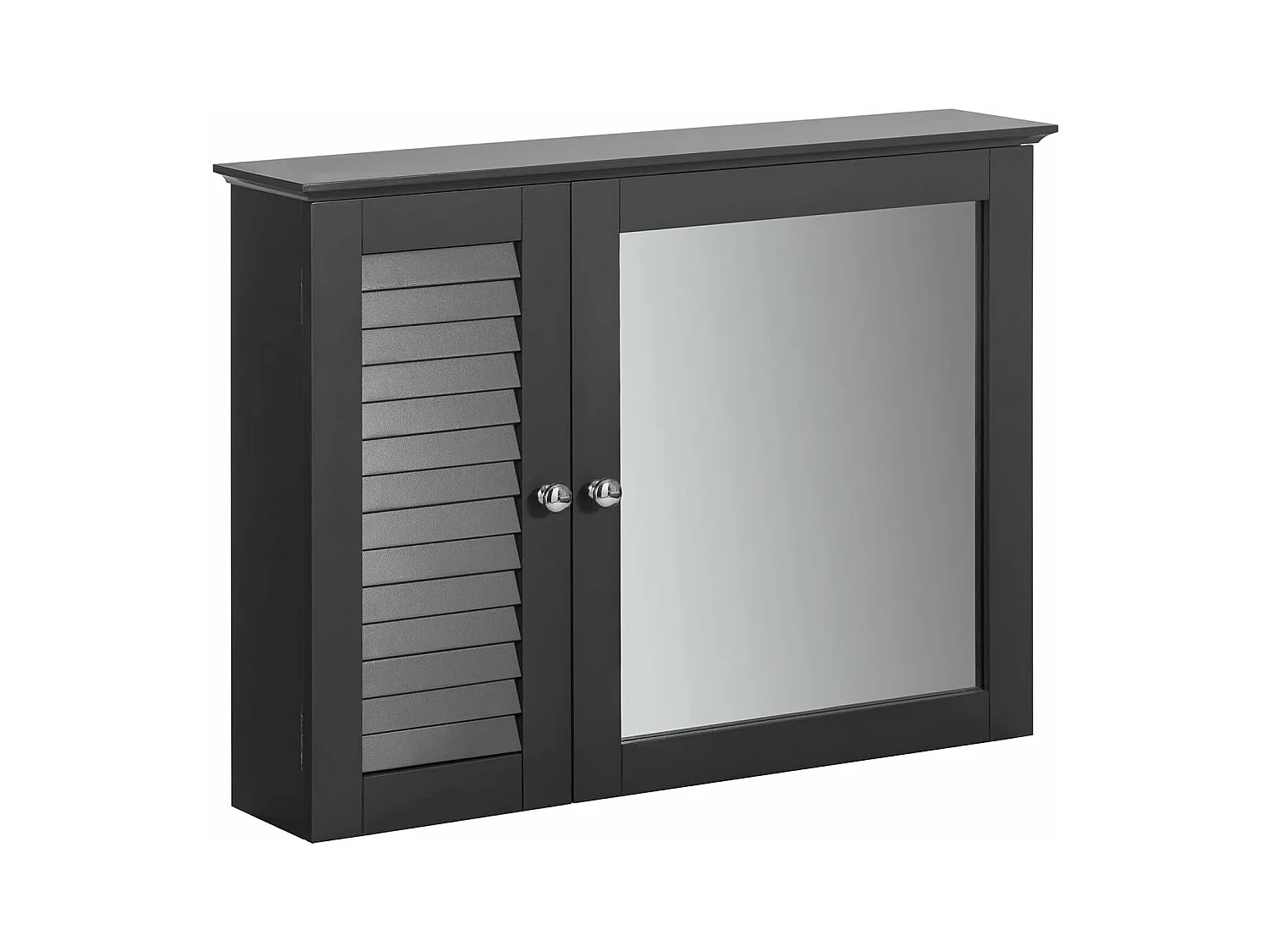 Armoire Miroir Meuble Haut De Salle De Bain Armoire Suspendue Avec Porte Miroir Commode, BZr55-dg