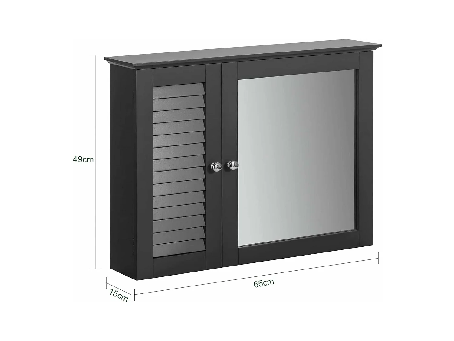 Szafka wisząca z lustrem łazienkowa BZR55-DG