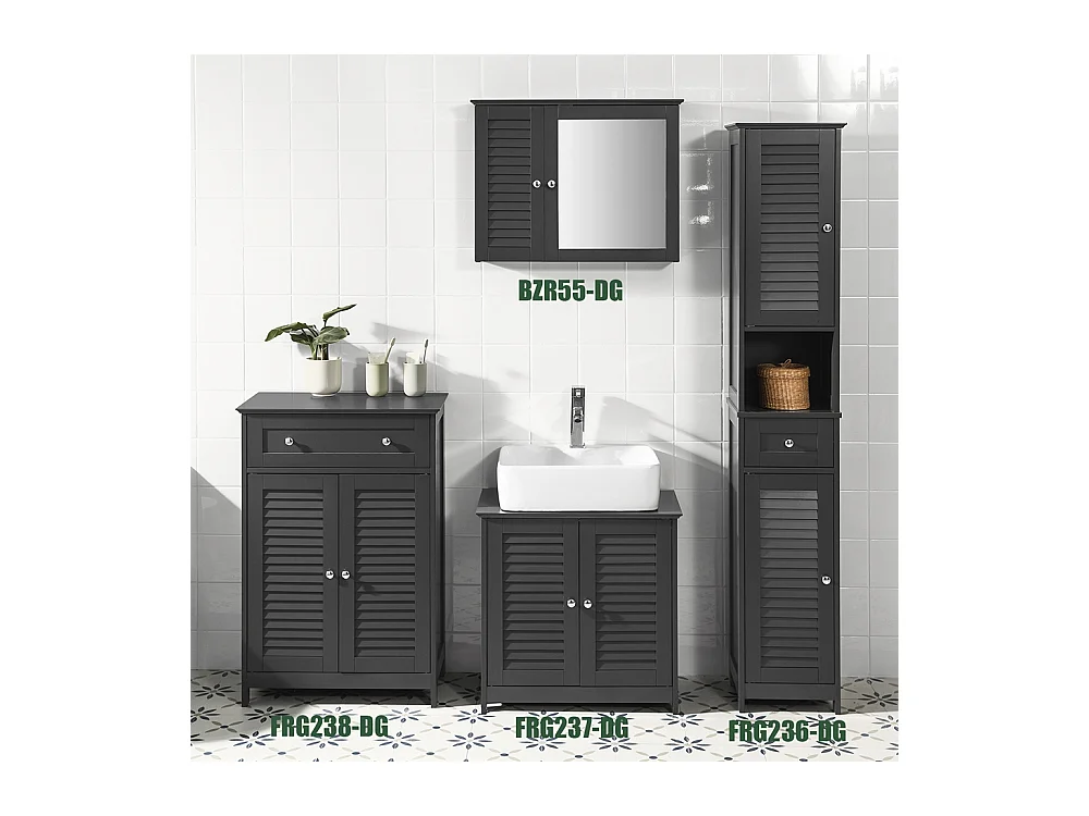 Szafka wisząca z lustrem łazienkowa BZR55-DG