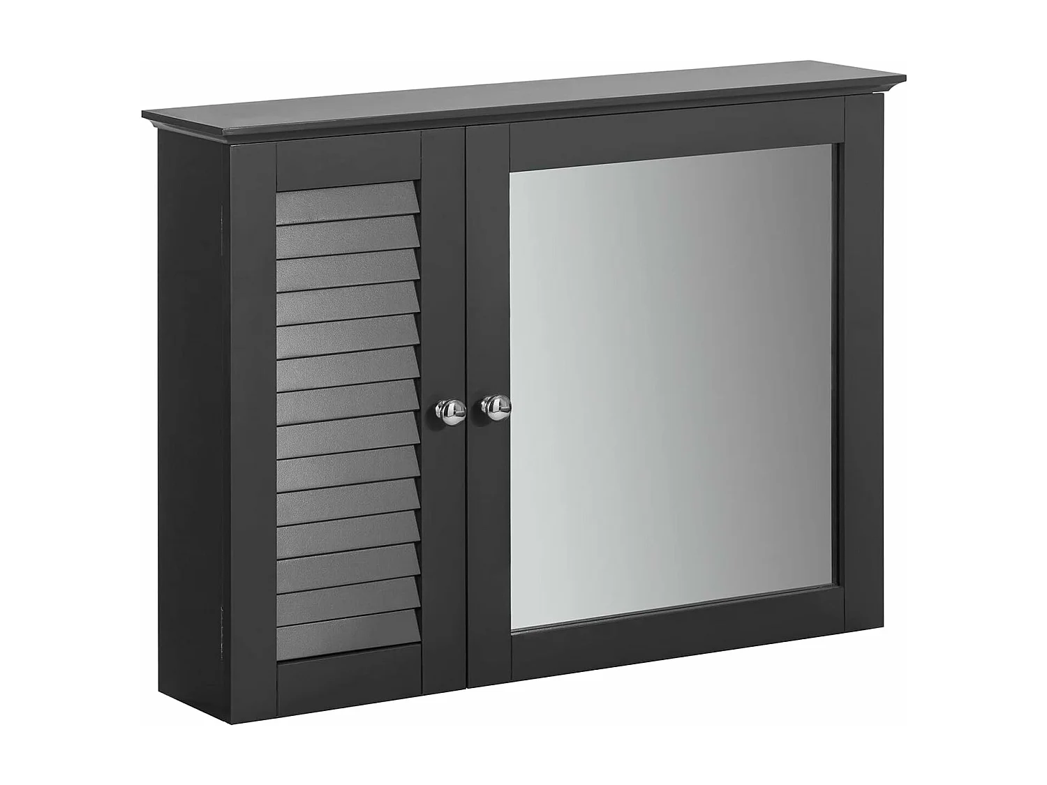 Armoire Miroir Meuble Haut De Salle De Bain Armoire Suspendue Avec Porte Miroir Commode, BZr55-dg