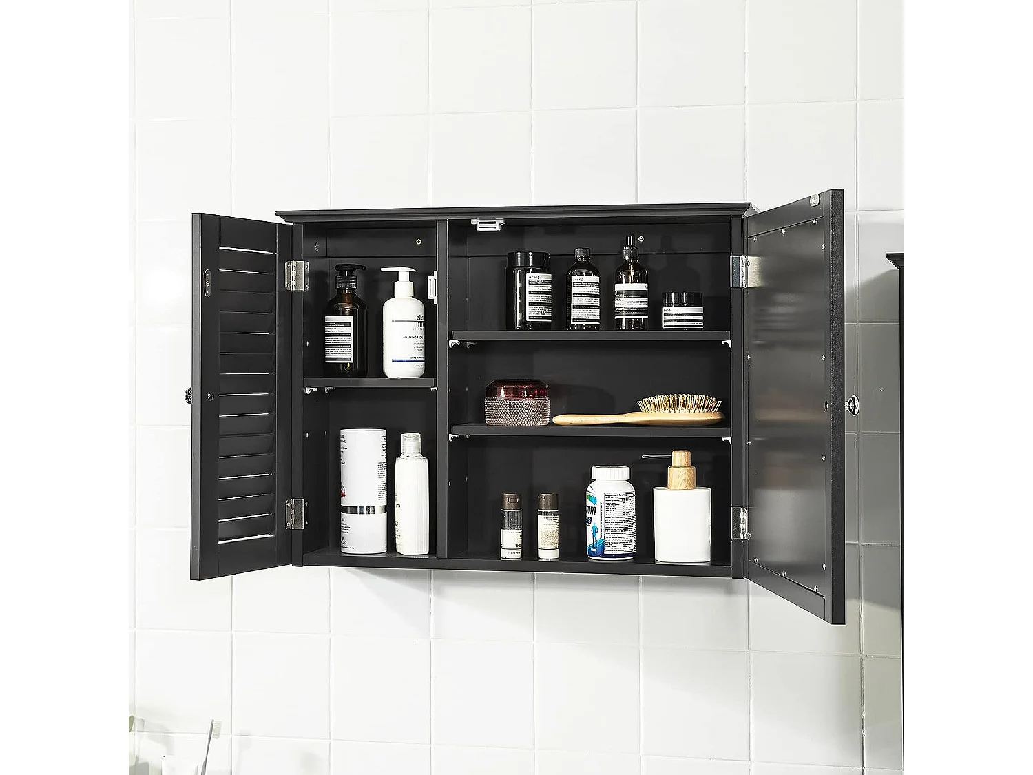 Armoire Miroir Meuble Haut De Salle De Bain Armoire Suspendue Avec Porte Miroir Commode, BZr55-dg