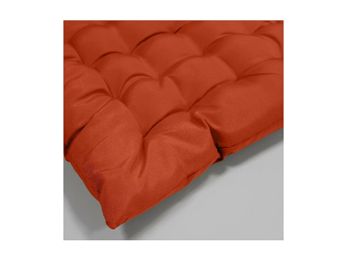 Galette de Chaise Matelassée "Essentiel" 40x40cm Terracotta