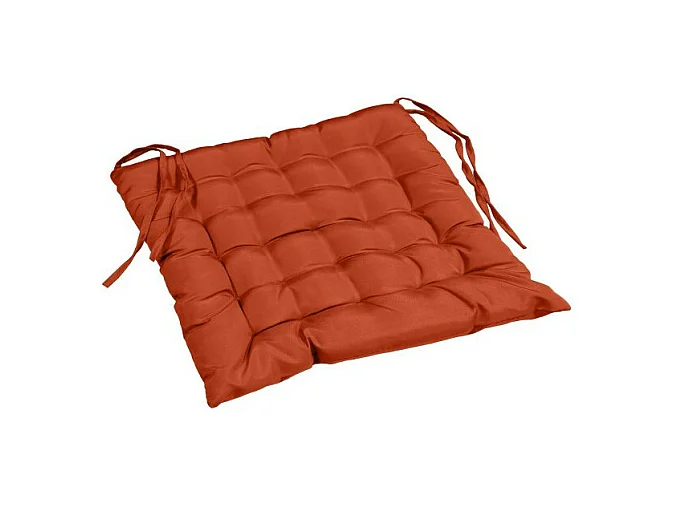 Galette de Chaise Matelassée "Essentiel" 40x40cm Terracotta
