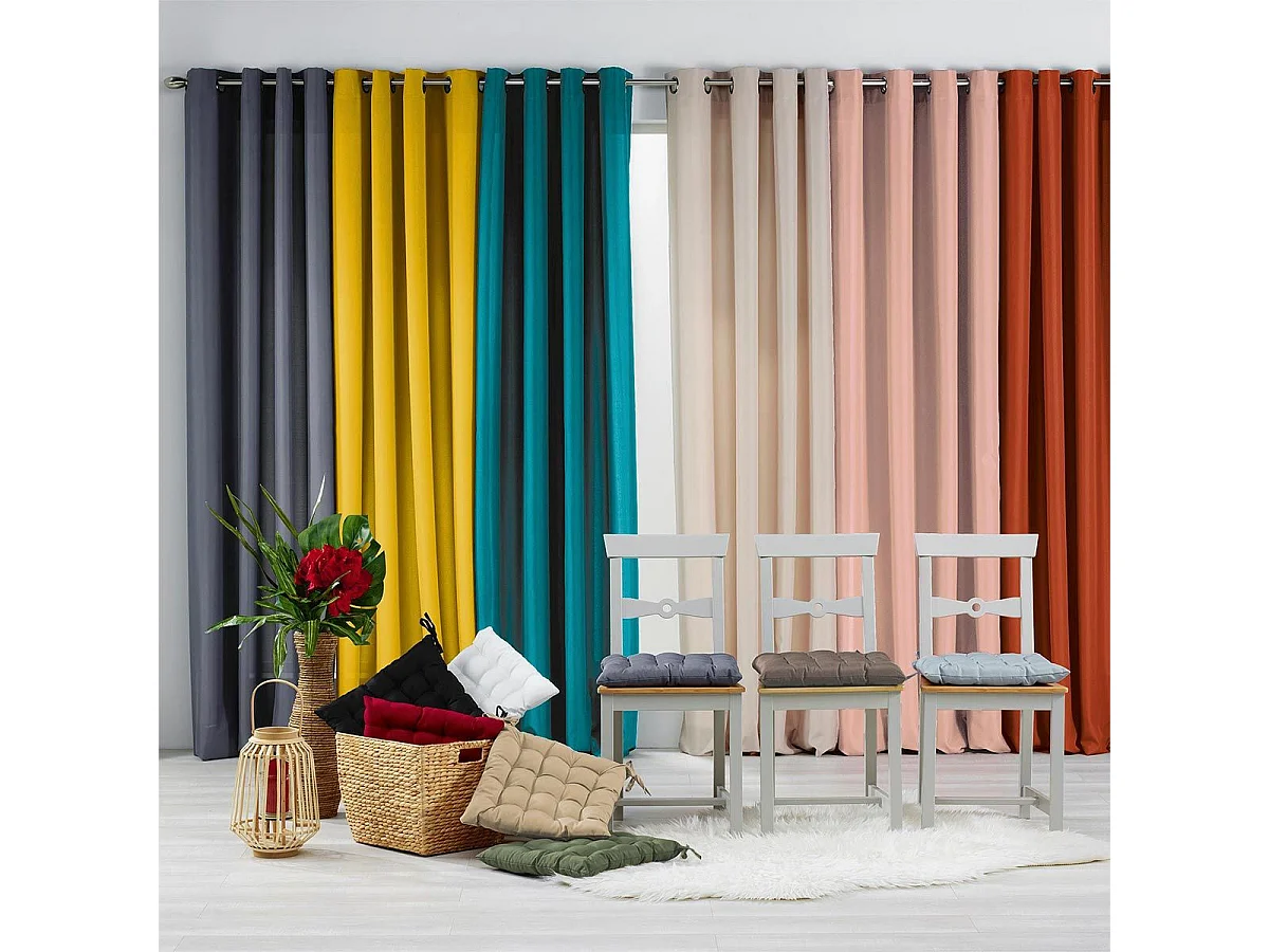 Galette de Chaise Matelassée "Essentiel" 40x40cm Terracotta