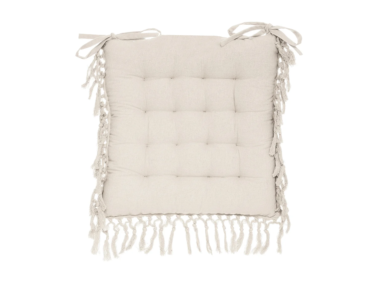 Silla con diseño de macramé 40 x 40 cm