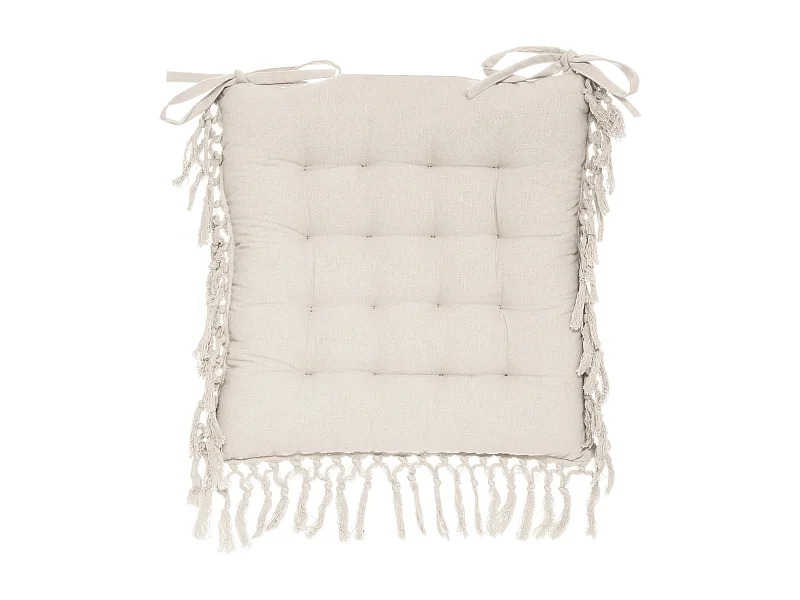 Silla con diseño de macramé 40 x 40 cm