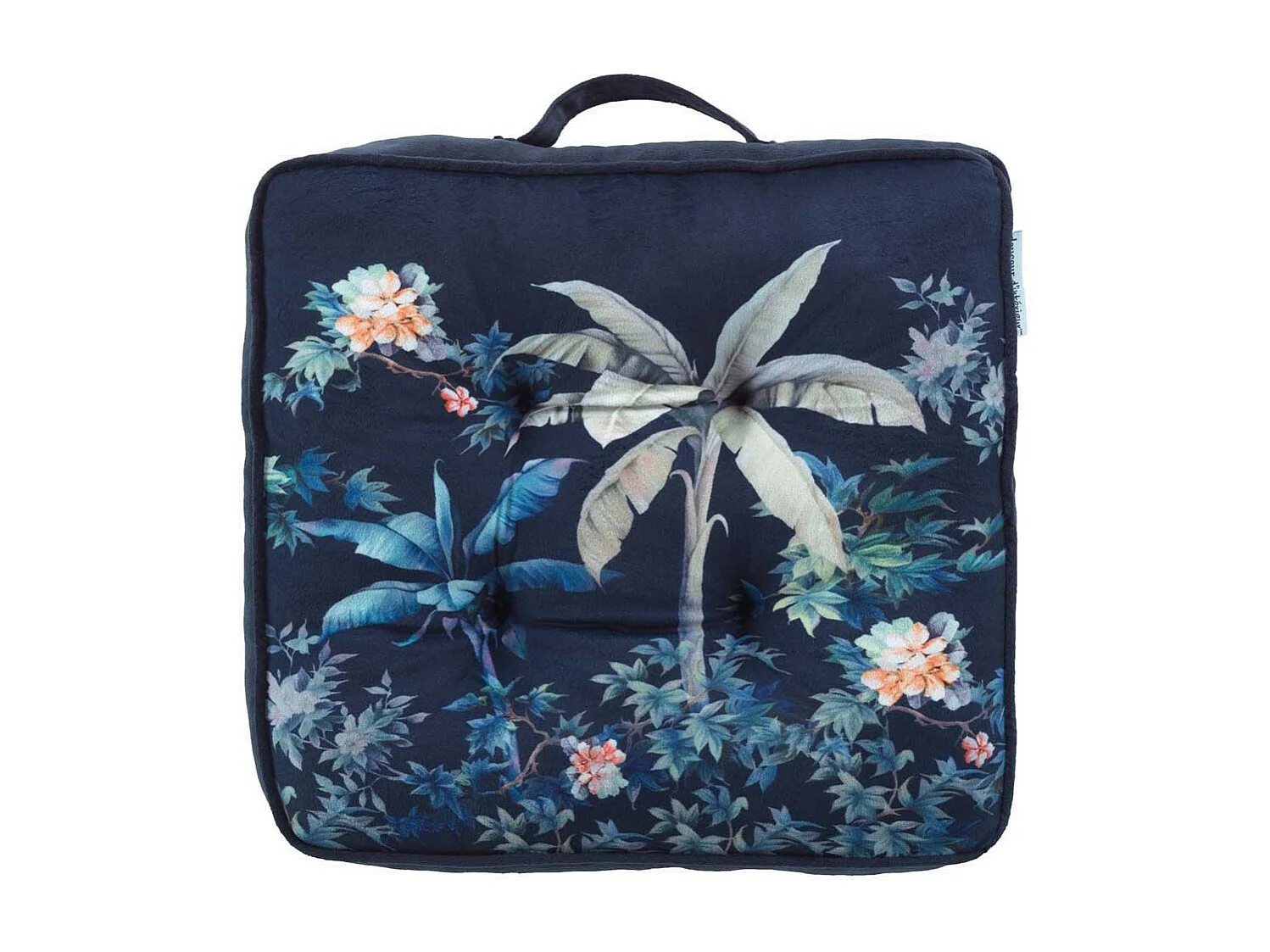 Coussin de Sol Imprimé "Fabulous" 40x40cm Bleu