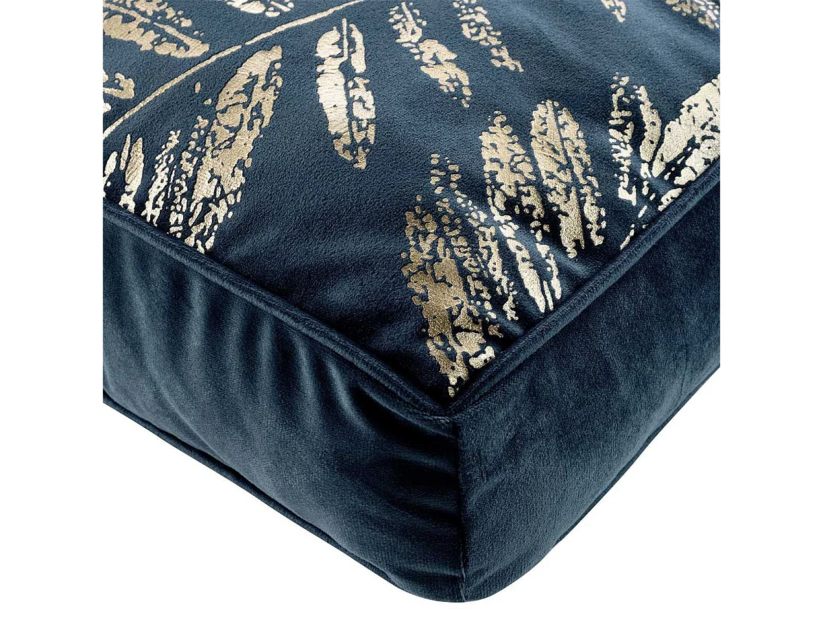 Coussin de Sol Imprimé "Adelor" 40x40cm Bleu