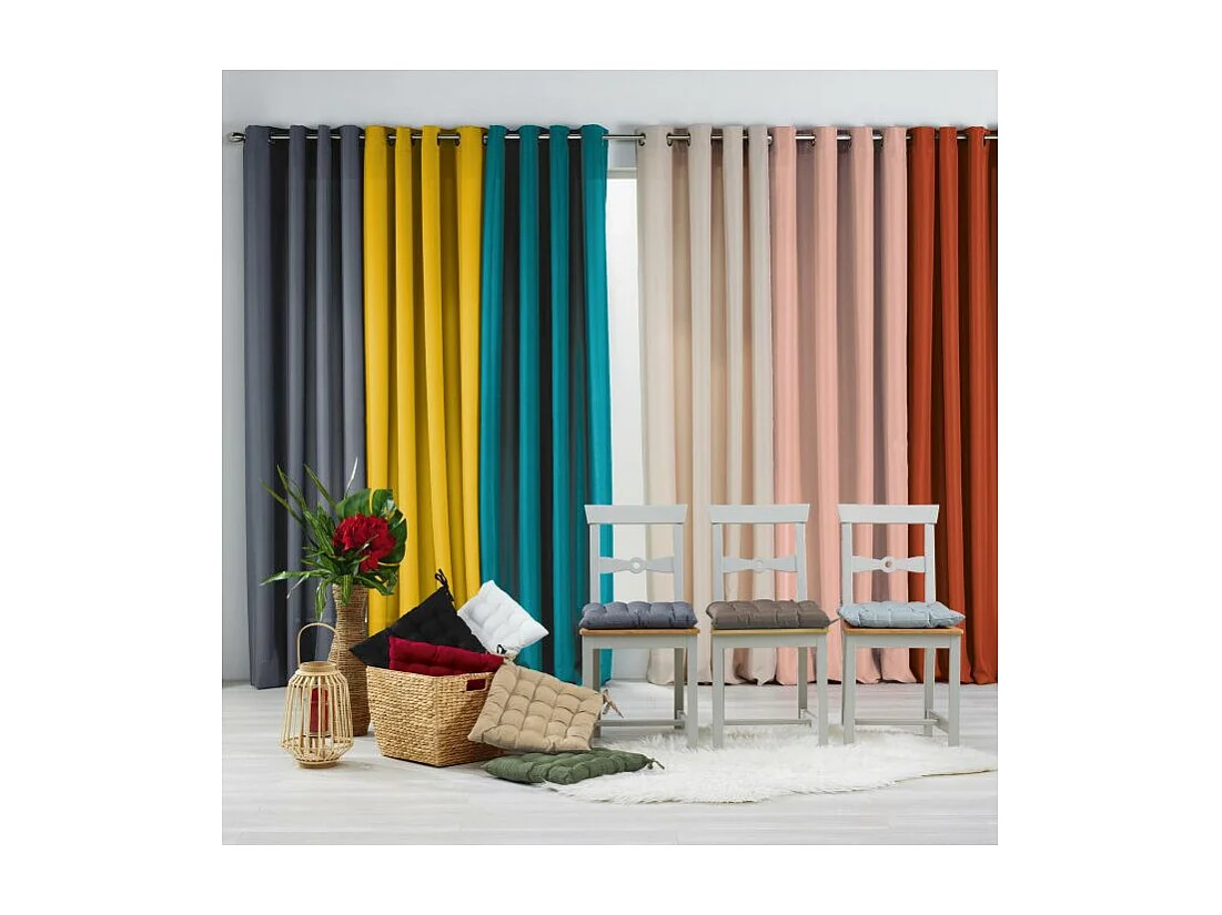 Galette de Chaise Matelassée "Essentiel" 40x40cm Rose Poudré